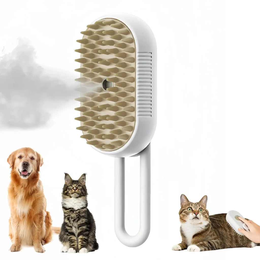 Majee Steam Brush, Toilettage Chat & Chien Sans Eau