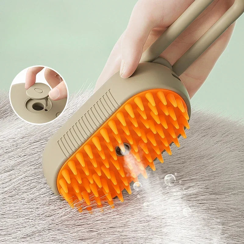 Majee Steam Brush, Toilettage Chat & Chien Sans Eau