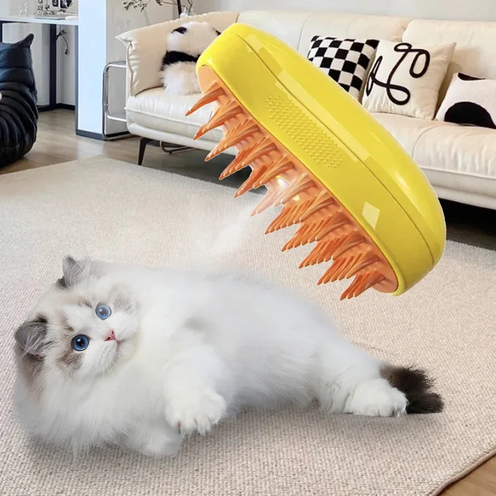 Majee Steam Brush, Toilettage Chat & Chien Sans Eau