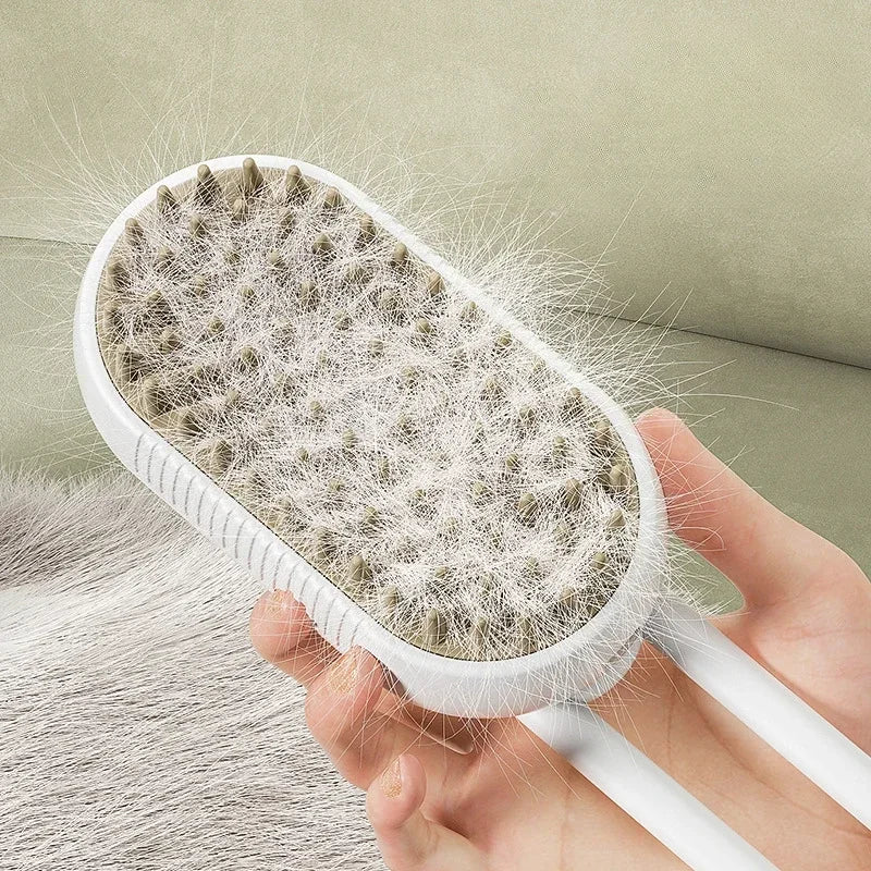 Majee Steam Brush, Toilettage Chat & Chien Sans Eau