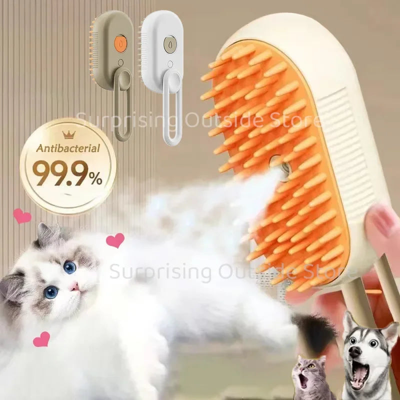Majee Steam Brush, Toilettage Chat & Chien Sans Eau